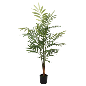 5 pieds de haut 150CM réaliste fausse feuille de soie artificielle Fernleaf <span class=keywords><strong>bambou</strong></span> plante pour avant ou côté cour <span class=keywords><strong>haie</strong></span> Patio intérieur décor - Product Image 4