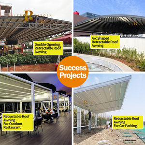 All Season Easily Assembled Waterproof PVC Roof Aluminum Pergola Custom Sunshade Rainproof <strong>Porch</strong> Patio Retractable Cover <strong>Canopy</strong> - Product Image 2