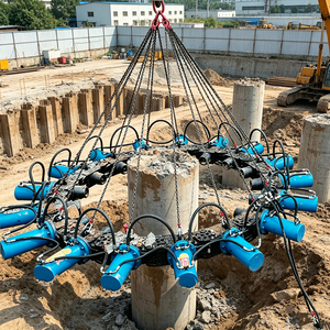 Système <span class=keywords><strong>de</strong></span> battage <span class=keywords><strong>de</strong></span> pieux hydraulique robuste pour excavatrice avec marteau vibratoire, accessoire <span class=keywords><strong>de</strong></span> tirage <span class=keywords><strong>de</strong></span> pieux rotatifs pour <span class=keywords><strong>barrages</strong></span> fluviaux - Product Image 4