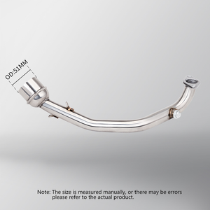 Tubo de Escape Universal de 51 mm para <span class=keywords><strong>Yamaha</strong></span> JOG RS100 CygnusX GY6 Scooter 125 150, Tubo de Escape Modificado de Acero Inoxidable - Product Image 3