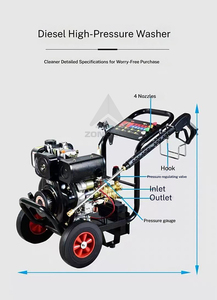 Hidrolavadora <span class=keywords><strong>de</strong></span> Alta Presión con <span class=keywords><strong>Motor</strong></span> Diésel 173F para <span class=keywords><strong>Lavado</strong></span> <span class=keywords><strong>de</strong></span> <span class=keywords><strong>Autos</strong></span> Comercial, Limpieza <span class=keywords><strong>de</strong></span> <span class=keywords><strong>Chasis</strong></span> <span class=keywords><strong>y</strong></span> Neumáticos - Product Image 6