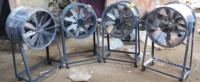Ventilateur axial industriel de refroidissement de bobines de 900 mm avec pales en alliage d'aluminium, unité de ventilation à haut débit d'air