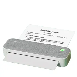 Nuova pagina A40 Mini stampante termica portatile stampante fotografica in carta A4 dal telefono cellulare stampante Wireless Bluetooth per documenti A4Printer