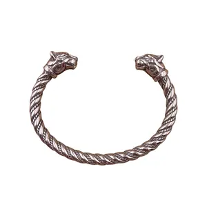 2024 hot sale Nordic Viking Freya's cat oath ring Viking Armring stainless steel Vikings bracelet