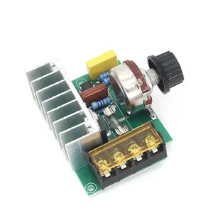 4000W 0-220V AC SCR Electric Voltage Regulator Motor Speed Controller Dimmers Dimming Speed With Temperature InsuranceBrand New