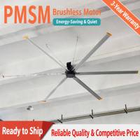 GIMEFAN 5m HVLS Industrie-Deckenventilator 5 Flügel Doppelkugellager Aluminiumbeschichteter Zinkstahl Sanfter Wind Breite Abdeckung Werkstatt
