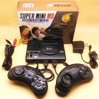 Console de jeu rétro Genesis 208 jeux pour téléviseur 16 bits MegaDrive, connexion filaire, prend en charge le multijoueur, comprend une manette CE ABS