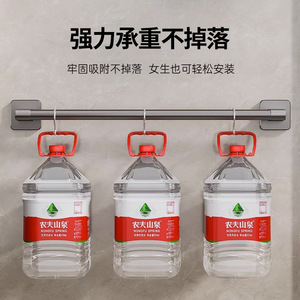 Support mural Zhenhui pour pantoufles de salle de bain, avec ventouse de 55 mm, solution de rangement pour porte de toilettes, en aluminium - Product Image 5