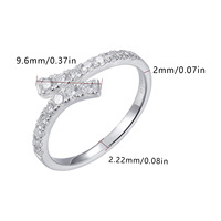 Bagues de couple en argent sterling S925 avec diamants de laboratoire, alliance minimaliste assortie, luxe discret pour femmes et hommes
