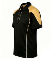 Polos pour hommes en coton et polyester, blancs et noirs, à séchage rapide, vierges, pour le golf, avec broderie, impression et design personnalisé