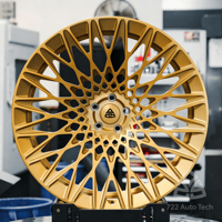 722Auto 1 pièce Jantes forgées chromées multi-rayons à déport profond 20 21 22 23 pouces 5x112 5x120 pour Rolls Royce Ghost Phantom
