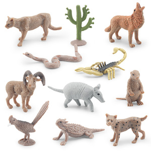 HY Toys simulación transfronteriza desierto animal modelo serpiente de cascabel Cactus marmota Coyote escorpión Decoración de mesa - Product Image 2