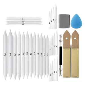 Juego de Herramientas para Dibujo y Bocetos con 2 Limas de Papel de Lija, 1 Herramienta de Extensión para Lápiz, 1 Borrador y 1 Esponja - Product Image 1