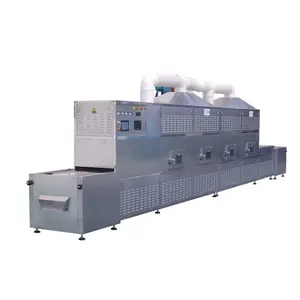 Industrial Conveyor Tunnel Belt Microwave Dryer Sterilizer Machine Spices Vegetable Garlic Microwave Machine Drying Equipment