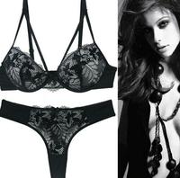 YCH – ensemble de soutien-gorge et string en dentelle pour femme, Lingerie Sexy, Europe et amérique, vente en gros