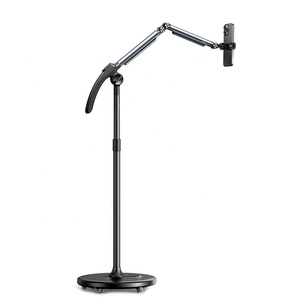 Jopree L66 Mobile Home Studio supporto per telefono flessibile a doppio <span class=keywords><strong>braccio</strong></span> con Base a disco e ruote per uso personale sulla scrivania - Product Image 1