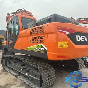 Excavadora de cadenas de servicio pesado DEVELON 20.5T DX205 con motor Doosan, caja de cambios PLC, bomba hidráulica, motor y rodamientos - Componentes originales - Product Image 1