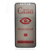 9H 21D Film céramique mat anti-espion protecteur d'écran pour iphone 11 12 13 13pro micas para privacpapa