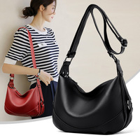Sac à bandoulière pour femme en cuir véritable imperméable, design élégant, fermeture éclair, petit sac à main tendance