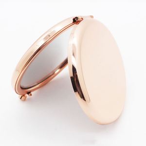 Miroir de poche rond personnalisé avec logo, miroir compact de 7 cm, miroir de maquillage portable, cadeau pour mariage ou fête - Product Image 4