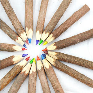 Crayons de couleur en bois naturel, brindilles de branches, promotionnels, personnalisables avec logo - Product Image 6