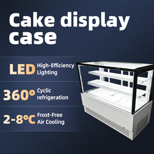 Vitrine Réfrigérée Commerciale pour Gâteaux, Monotempérature, avec Refroidisseur d'Air, Comptoir Réfrigéré pour Magasin - Product Image 4