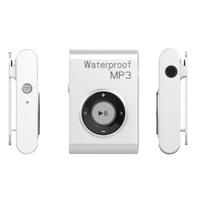 C26 IPX8 Waterproof Swimming Diving Sports MP3 Music Player with Clip & Earphone, Support FM