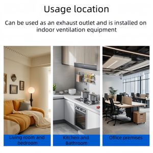 La fenêtre carrée en ABS couvre la sortie d'air du nouveau système de ventilation pour l'évent d'échappement de la climatisation centrale - Product Image 6