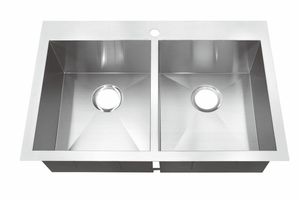 Éviers de cuisine modernes en acier inoxydable Ss304 brossé Évier de cuisine profond en acier inoxydable Lavabos à montage supérieur Evier de Cuisine - Product Image 3