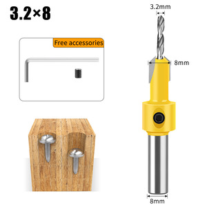 Alloy Step Countersink Drill Wood Tapered Boring <b>Tool</b> for Self-Tapping Screws - Product Image 5