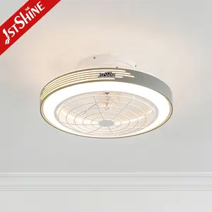 1stshine LED Ceiling Fan 20 Inches Small Dimmable Ceiling Fan With 3 Color Led Light