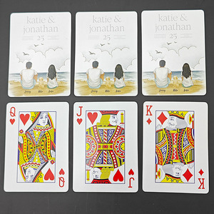 Jeu de cartes à jouer en papier personnalisé imprimé en gros, fabricant OEM de cartes de <span class=keywords><strong>poker</strong></span> personnalisées pour cadeaux de fête de casino - Product Image 2
