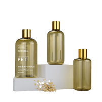 Bouteilles en plastique PET vides de 100 ml, rondes, avec bouchon à vis, pompe, pour savon liquide, shampoing, lotion, traitement de surface par sérigraphie