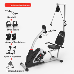 <span class=keywords><strong>Bicicleta</strong></span> Estática de Cristal para Rehabilitación de Ancianos, Uso Doméstico y Familiar, con <span class=keywords><strong>Freno</strong></span> de Disco Magnético Silencioso, Reclinable, Capacidad de 150 kg - Product Image 2