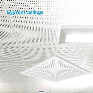Placas de Techo de Yeso con Orificios Circulares de 12 mm, Marca <span class=keywords><strong>Dego</strong></span> de Alta Calidad, 60x60, Revestidas de Vinilo Laminado de PVC, Diseños de Fábrica - Product Image 5