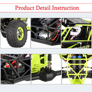 <span class=keywords><strong>1</strong></span>/10 <span class=keywords><strong>Wltoys</strong></span> 10428 RC Car 4WD LED Truck Juguetes de control remoto 30 KM/H Off-Road RC Truck Racing Highspeed Car - Product Image 4