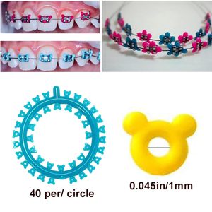 Ligature orthodontique en forme de fleurs de Mickey et de Kitty, produit d'hygiène bucco-<span class=keywords><strong>dentaire</strong></span> multifonctionnel - Product Image 5