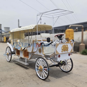 Electric Sightseeing Carriage White Simple Classic Wedding Decoration Multi-occasion Sightseeing Carriage Sells Well - Product Image 5