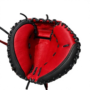 Gants de baseball professionnels en cuir souple à prix de gros, gants de baseball rembourrés de protection pour le jeu en extérieur - Product Image 2