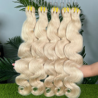 Cheveux humains brésiliens 100% vierges en vison # 30 Bundles de Cheveux Blonds Ondulés Grade 10A, Extensions de Cheveux Alignées avec les Cuticules, Fournisseur