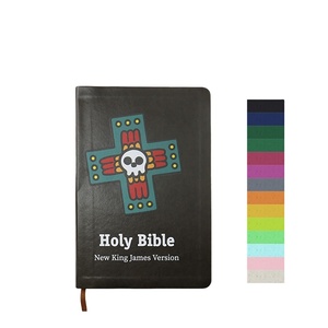 Biblias Cristianas con Cubierta <span class=keywords><strong>de</strong></span> Cuero PU Personalizada, Impresión <span class=keywords><strong>de</strong></span> <span class=keywords><strong>Libros</strong></span> Sagrados en Inglés, Biblia Cristiana <span class=keywords><strong>de</strong></span> Tapa Dura en Inglés - Product Image 1