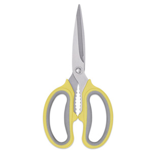 Stainless Steel Office Scissors Small Medium Large Straight Tip Yellow Handles For Home And Stationery Use - Product Image 4