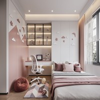 Ensemble de meubles de chambre à coucher de haute qualité, respectueux de l'environnement et durable, armoire en bois tatami, lit - Hôtel/appartement