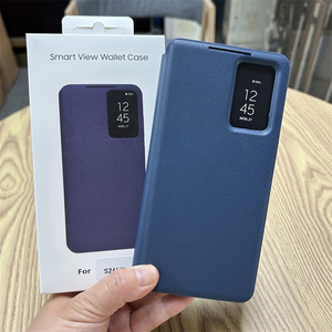 Casing Dompet Kulit PU Lipat Nirkabel Smart View Windows Resmi Original untuk Samsung S26 S25 S24 S23 Plus Ultra Edge - Product Image 3