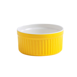 Trắng gốm Ramekin Bát ngâm nước Sốt Món Ăn Bánh Custard ly SOUFFLE ramiken Lò an toàn Creme Brulee ramekins - Product Image 5