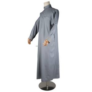 Vestido Árabe Musulmán con Botones Metálicos de Moda 2026, <span class=keywords><strong>Kaftan</strong></span>, Jubah, Abaya, Jalabiya, Ropa Islámica Étnica Alharamain para Hombre, Thobe Saudí - Product Image 3