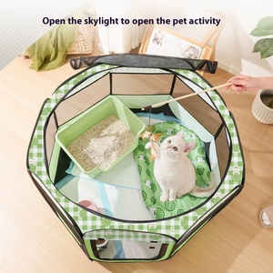 דפוס מוצק חתול הריון חדר משלוח מלא להגדיר באופן מלא עם כפתור סגירה עיצוב נוח עבור ציוד לחיות מחמד - Product Image 2