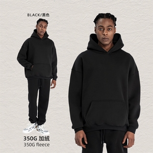 เสื้อสเวตเตอร์แขนยาวและเลกกิ้งสำหรับผู้ชายและผู้หญิง คอลเลคชั่นฤดูใบไม้ร่วงและฤดูหนาว ปี 2025 สไตล์อเมริกัน น้ำหนัก 350 กรัม บุผ้ากำมะหยี่ - Product Image 6