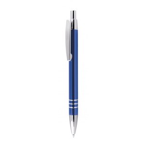 Blue Aluminium Novelty Metal Ball Pen 0.5mm Plastic Ballpoint Custom Logo <b>Promotional</b> Writing <b>Tool</b> - Product Image 1