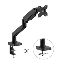 Support de support de moniteur à ressort à gaz de fabricant d'usine pour support de bureau d'ordinateur 17-32 pouces Max 9kg avec support de support d'écran USB